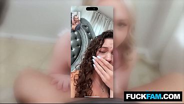 WTF! Stepsis Cheats Live on Video Call Eva Nyx, Joshua Lewis, Satine summers